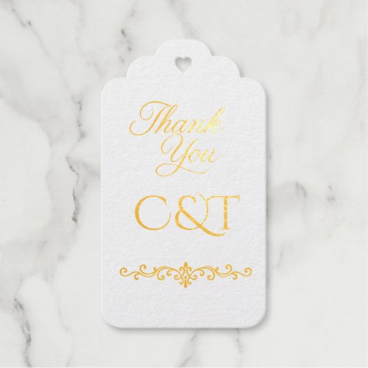 Elegant Peach Sparkle Wedding Script Calligraphy Geschenkanhänger (Vorderseite)