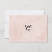 Elegant peach white flower lace frame Bridesmaid Einladung (Rückseite)