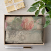 Elegant Peacock Birdcage Floral Ephemera Decoupage Seidenpapier (Geschenk)