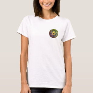 Elegant Peacock Feather Mandala T-Shirt