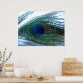 Elegant Peacock Feather Poster (Küche)