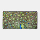 Elegant Peacock Feathers Schreibtischunterlage (Vorderseite)