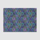 Elegant Peacock Feathers Seidenpapier (Vorderseite)