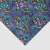 Elegant Peacock Feathers Seidenpapier (Ausschnitt)