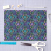 Elegant Peacock Feathers Seidenpapier (Handwerk)