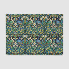 Elegant Peacock Garden Seidenpapier