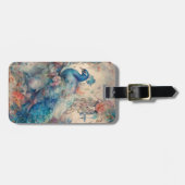 Elegant Peacock Gepäckanhänger (Vorderseite horizontal)