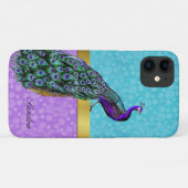 Elegant Peacock iPhone Case-Mate iPhone Hülle (Rückseite (Horizontal))