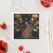 Elegant Peacock Paper Napkins Serviette (Beispiel)