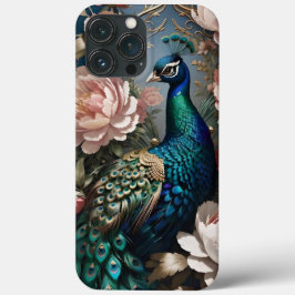 Elegant Peacock Pink Peonies Case-Mate iPhone Hülle