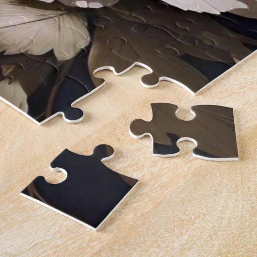 Elegant Peacock Pink Peonies Puzzle (Seite)