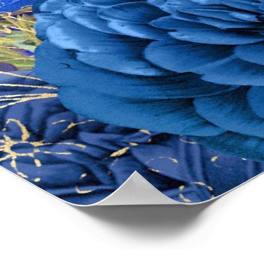 Elegant Peacock Poster (Ecke)