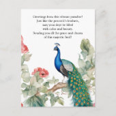 Elegant Peacock Postkarte (Vorderseite)