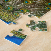 Elegant Peacock Schwanz Feathers Puzzle (Seite)