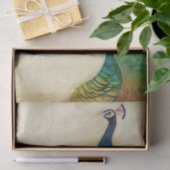 Elegant Peacock Seidenpapier (Geschenk)