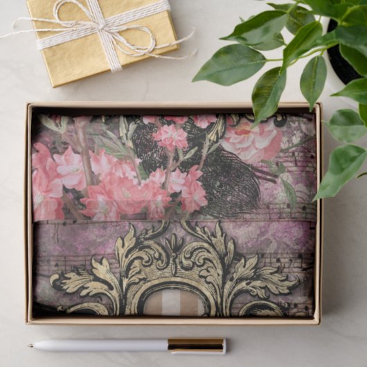 Elegant Peacock Seidenpapier (Geschenk)