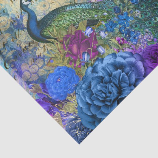 Elegant Peacock Seidenpapier (Ausschnitt)