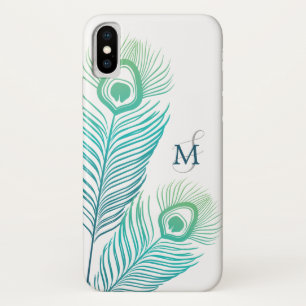 Elegant Peacock Vintag Monogram Case-Mate iPhone Hülle