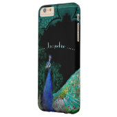Elegant Peacock w Scrolls Personalisiert Designer Case-Mate iPhone Hülle (Rückseite Links)