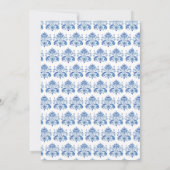 Elegant Peacock Wedding Einladung (Rückseite)