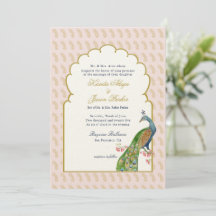 Elegant PeacockPink & Gold Indian wedding