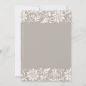 Elegant Pearl 30. Hochzeitstag Einladung (Rückseite)