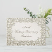 Elegant Pearl 30. Hochzeitstag Einladung (Stehend Vorderseite)