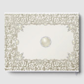 Elegant Pearl 30. Hochzeitstag Gästebuch (Rückseite)