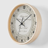 Elegant Pearl 30. Hochzeitstag Uhr (Winkel)