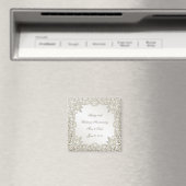 Elegant Pearl 30. Wedding Anniversary Magnet (In Situ (Geschirrspüler))