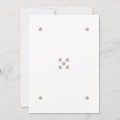 Elegant Pearl Bible Verse Christian Wedding  Einladung (Rückseite)