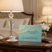 Elegant Pearl Birthday Dinner Einladung