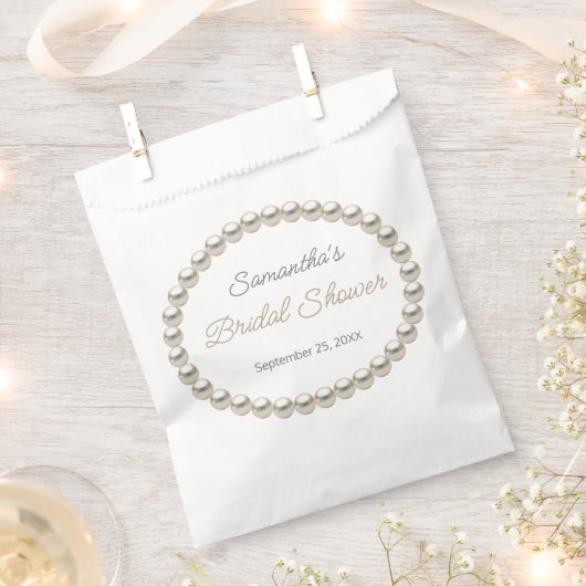 Elegant Pearl Brautparty Geschenktütchen (Ausgeschnitten)