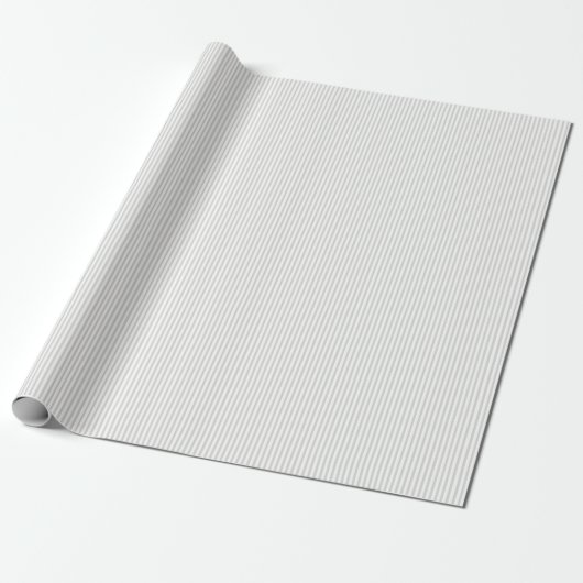 Elegant Pearl Gray Thin Stripes Geschenkpapier (Ungerollt)
