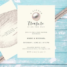 Elegant Pearl Little Treasure Chic Baby Shower