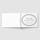 Elegant Pearl Necklace Brautparty Gästebuch (Voll)