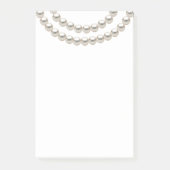 Elegant Pearl Necklace Post-it Klebezettel (Vorderseite)