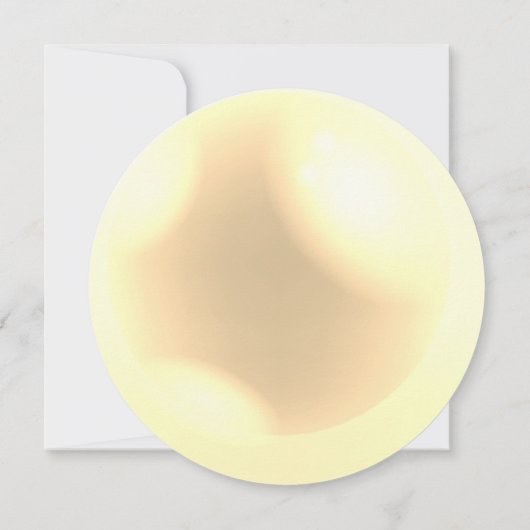 Elegant Pearl Simple Chic Save The Date (Rückseite)