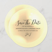 Elegant Pearl Simple Chic Save The Date (Vorne/Hinten)