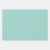 Elegant Pearl & Turquoise Geschenkpapier Set (Vorderseite 3)