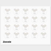 Elegant Pearl Wedding Sticker (Blatt)