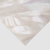 Elegant Pearl White Muschel Abstrakt Seidenpapier (Detail)