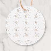 Elegant Pearls & Prosecco Bridal Shower Thank You Geschenkanhänger (Rückseite)