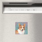 Elegant Pembroke Welsh Corgi Magnet (In Situ (Geschirrspüler))