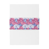 Elegant Peonies Accent Fall Wedding Einladungsbanderole (Rückseitenbeispiel)