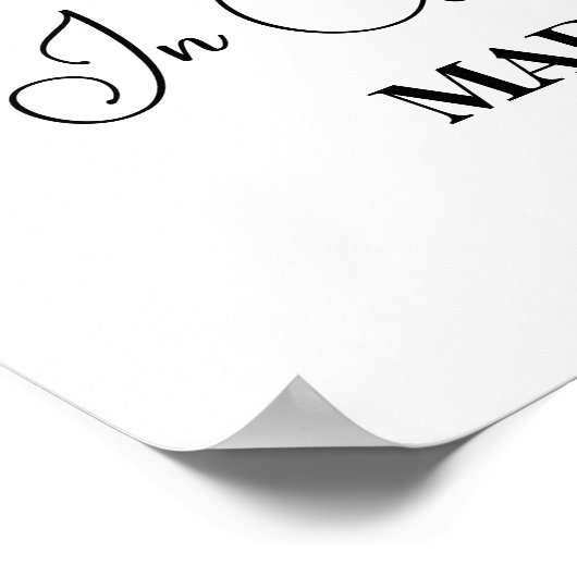 Elegant Peonies Gold Frame Photo Funeral Poster (Ecke)