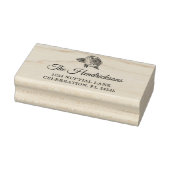 Elegant Peony Blume Address Gummistempel (Stempel)