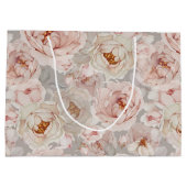 Elegant Peony Große Geschenktüte (Rückseite)