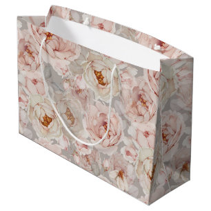Elegant Peony Große Geschenktüte