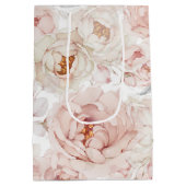 Elegant Peony Mittlere Geschenktüte (Rückseite)